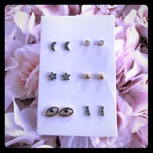 Brand New - 6pcs Stud Earrings